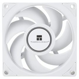 Thermalright tl-B8w cpu fan computer case fan silent 4 pin pwm pc fan, 80mm silent cooler fan, 2200 rpm speed, cpu cooling fan (white)