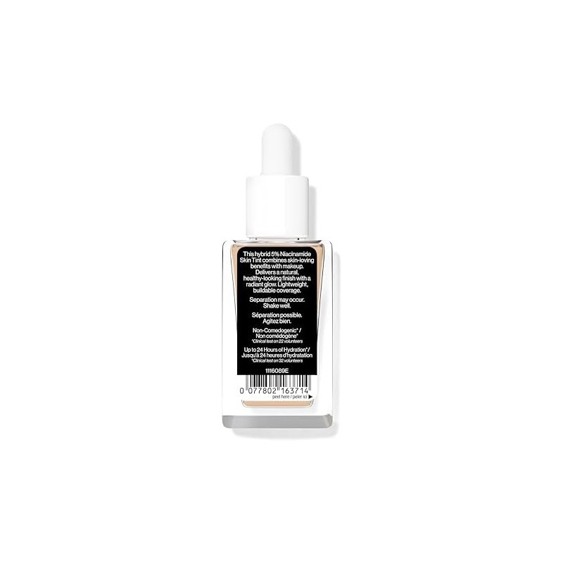 Base de Maquillaje Tinta Serum Niacinamida, Acido Hialuronico, Vitamina E,