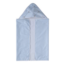 Nicolientje Double Layered Hooded Bath Towel (Blue, 65 X 95cm)