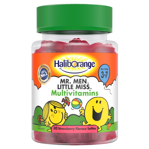 Haliborange Kids Mr. Men Little Miss Multivitamins Strawberry Softies, Capsule