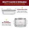 E-far 14 x 10.6 Inch Roasting Pan, Stainless Steel Turkey