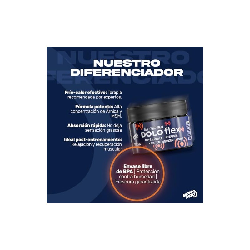 Bpn Pro Doloflex Gel Corporal 250 Árnica Caléndula Capsicum Msm