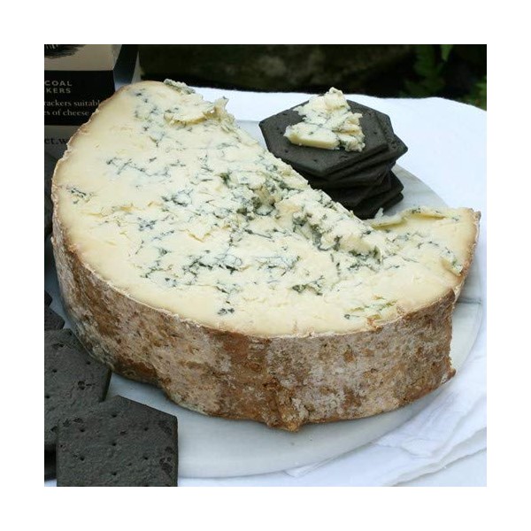 igourmet English Blue Stilton Cheese DOP by Tuxford and Tebbutt - 2.5 Half Moon Cut (2.5 pound)