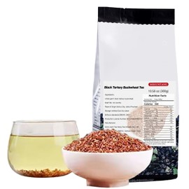 Black tartary buckwheat tea 10.58oz whole germ fragrant strong five grain tea Buckwheat Grain tea黑苦荞茶 300g 全胚芽香浓五谷茶 荞麦谷物茶