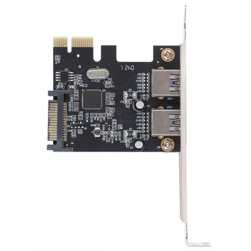 PCIE Expansion Card USB3.0 5Gbps HighDpeed Transmission TwoPort Desktop Computer