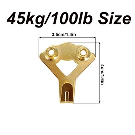 TopHomer 20 Pcs Heavy Duty Picture Hanging Kit, for Wooden/Drywall - Hangers for Canvas, Office Pictures, Clock, House Decoration Holds, Supports 45kg/100lb