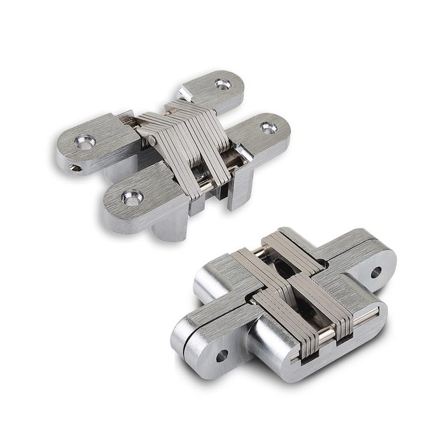 2 Packs Hidden Door Hinges LISHAN Strong and Durable with