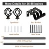 VOIIY Curtain Rods for Windows 48 to 84 Inch(4-7 Feet),3/4"
