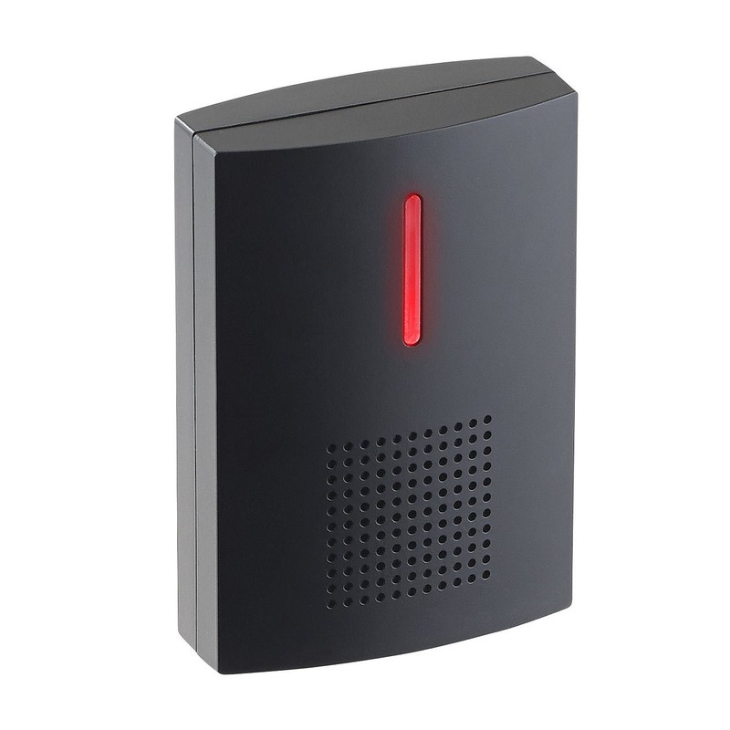 CASAcontrol Wireless Doorbell, 2 Receivers, Light & Sound, 100m IPX4