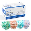 JMU 50 Pack Multicolor Disposable Face Masks, 4-Ply ASTM Level