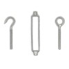 HEVERP M6 Stainless Steel Hook & Eye Turnbuckle, O to