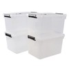 Doryh 10 L Plastic Lidded Storage Bin, Clear Latching Box