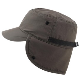 Decentron Outdoor Mens Warm Hunting Hat with Earflaps Winter Skull Cap Faux Fur Baseball Cap Black