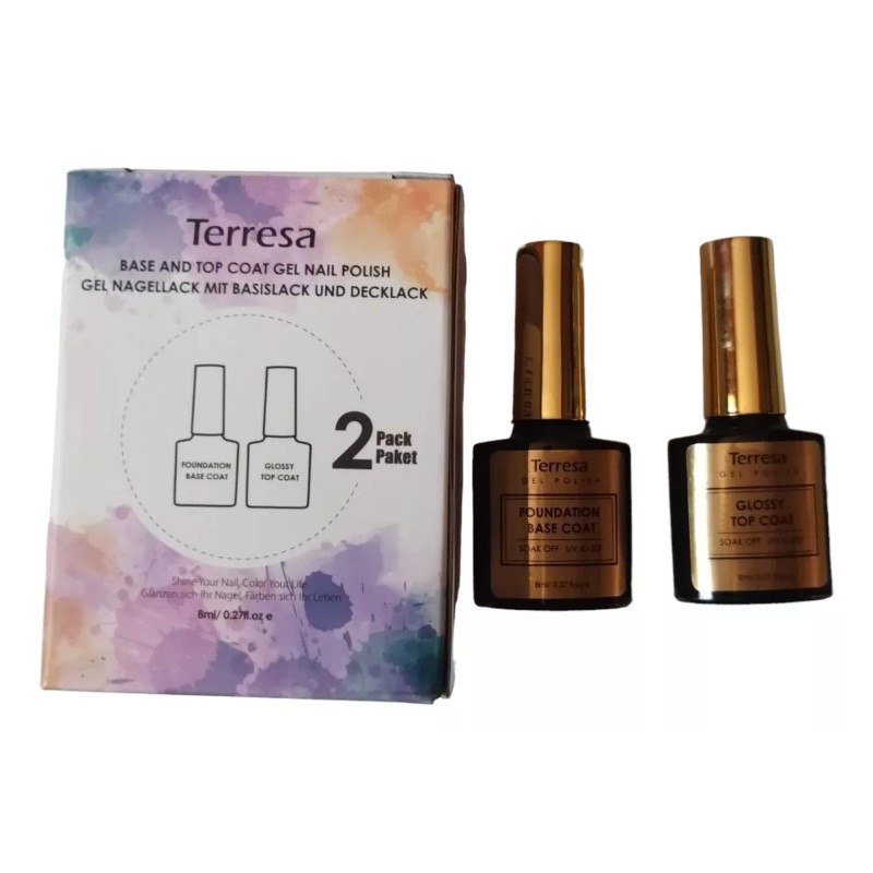Terresa Pack De Base Y Top Gelish Terresa Uñas