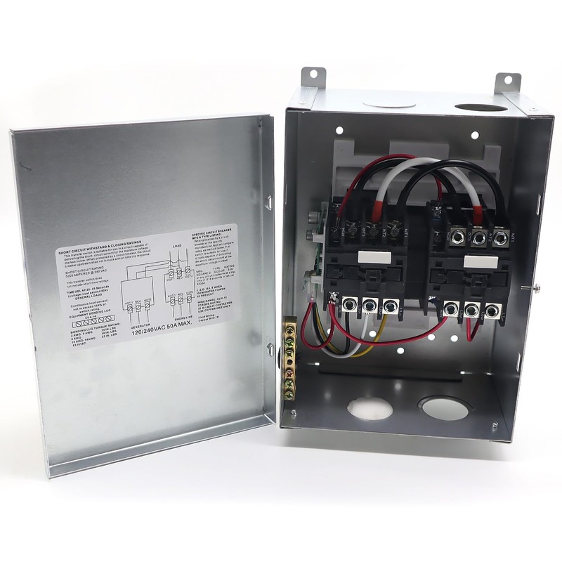 50 Amp Transfer Switch Automatic Transfer Switch for RV, Speedboats