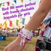 Korea-Pop Merch Pulseras apilables elásticas para mujeres pequeñas fanáticas, regalos