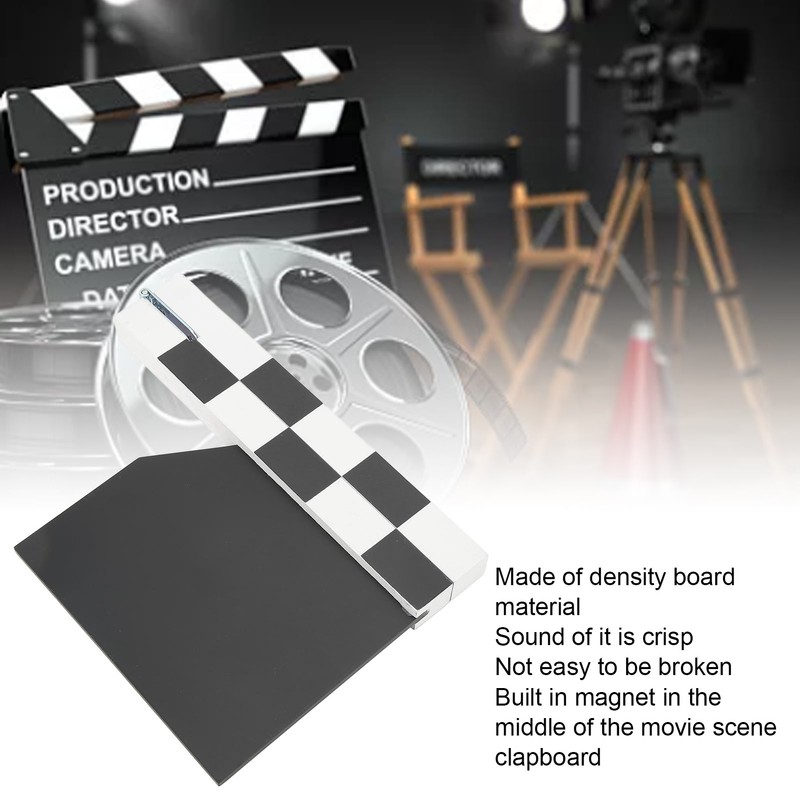 Film Director Clapper Board Density Board Movie Scene Clapboard for