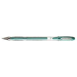 Uni-Ball Signo UM120NM Gel Ink Rollerball Pens Pack of 3 Medium Point 0.7 mm Green Metalaa