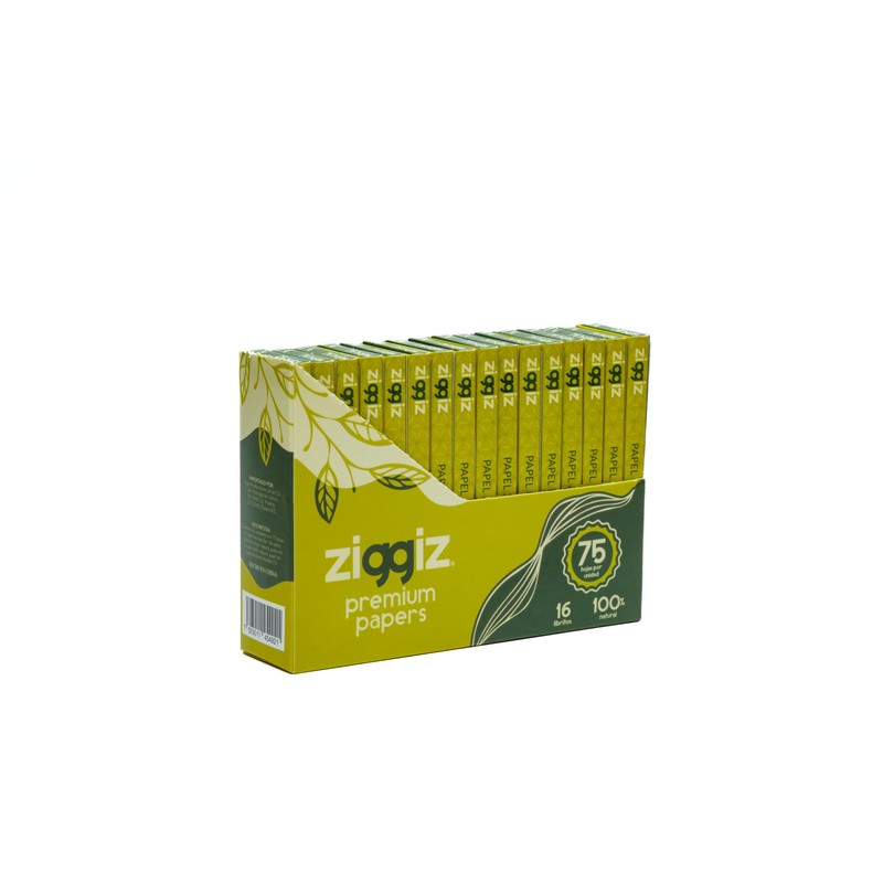 ZIGGIZ PAPEL PREMIUM PARA LIAR Presentación Display de 16 librillos