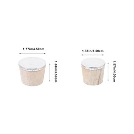 Luxshiny Carafe Stoppers 4pcs Bottle Wooden Plug Wood Hot Water Kettle Plug Wood Bottle Stopper Plug for Hot Water Bottle Boiling Water Bottle Plug Bottle Stoppers Wooden Hot Jug Stoppers