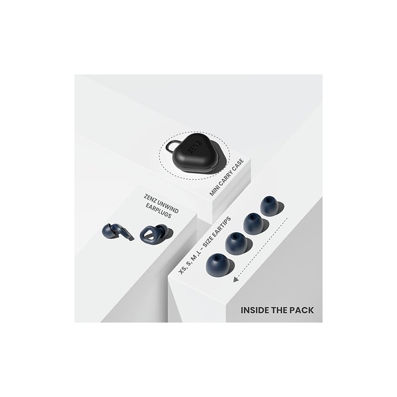 zenz- Tapones para los oídos Zenz Unwind para dormir con