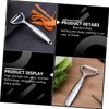 Ciieeo 1set Stainless Steel Y Shaped Vegetable Peelers Comfortable Grip
