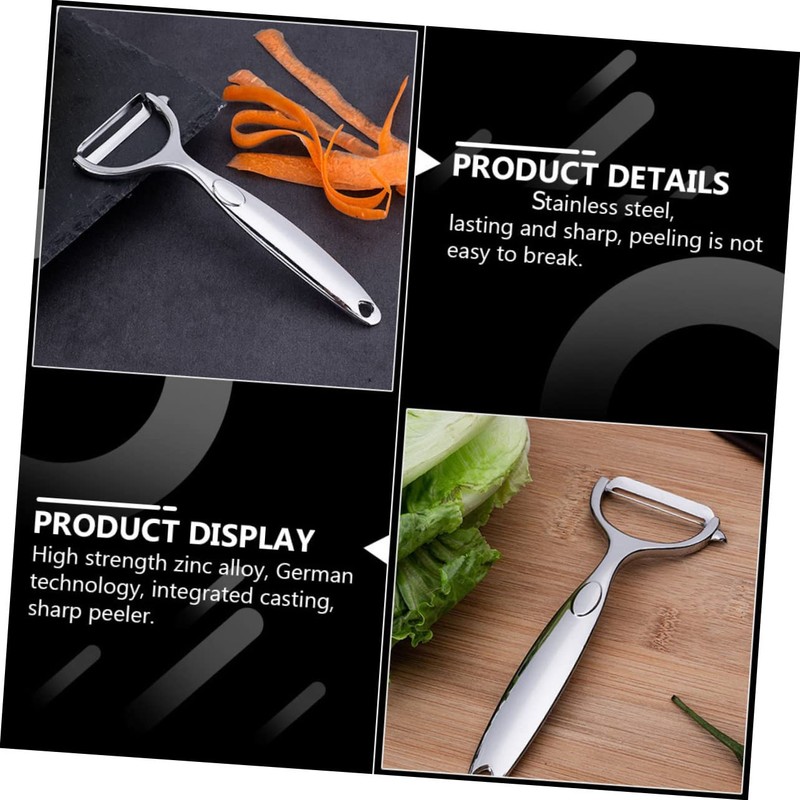 Ciieeo 1set Stainless Steel Y Shaped Vegetable Peelers Comfortable Grip