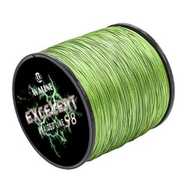 Waline Super Strong 300 m 500 m PE Braided Fishing Line 8 Strands Multifilament Fishing Line 20 lb-80 lb Sea Fishing Braided Line (Army Green, 20 lb/0.17 mm/500 m 547yds))