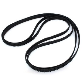 Pnzxi 2pcs 600-2GT-6 Timing Belt Length= 600mm Width 6mm Rubber Closed Loop GT2 600mm Timing Belt