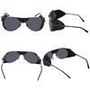 Ossat Polarized sunglasses with side shields cowhide wind proof sunshade