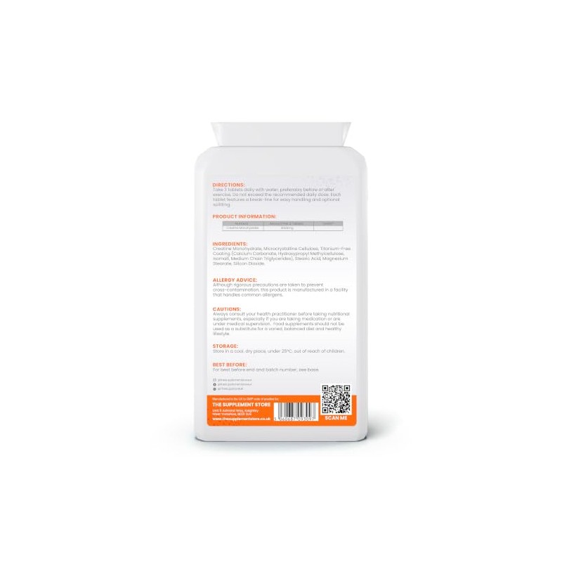 Creatine Monohydrate 1000mg Tablets (90 Tablets)