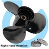 AQUAMAN Boat Outboard Propeller 10 1/2x13 for Mercury Engine 25/30/35/40/45/50/55/60/70HP,13