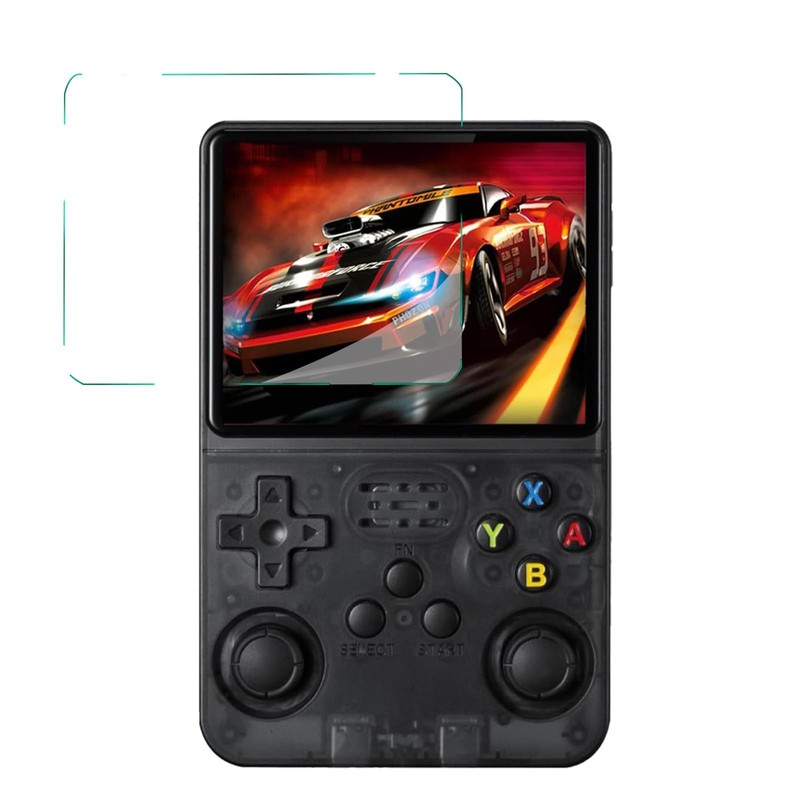 TPU Case with 2 Screen Tempered Film for R36S (Transparent