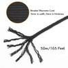 Braided Cotton Macrame Rope, 165 Feet 5mm Thick String Twisted