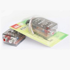 Hihey Speaker Cable to RCA Adapter Converter Level Converter High Low Car Audio Conversion Modification Converter Level Converter High Low Audio System