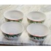 Royal Norfolk Set Of 4 ROYAL NORFOLK Christmas Holly Wreath