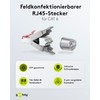 Goobay 65940 CAT6 RJ45 Plug/Field Assembled Network Connector 10 Gbits/Tool-Free
