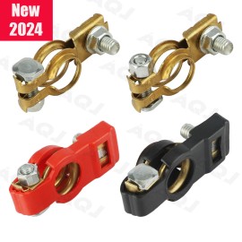 AQJ Battery Terminals Car Battery Cable Terminal Clamps Connectors Negative Positive