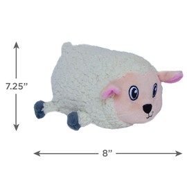Outward Hound Fattiez Sheep Plush Squeaky Dog Toy, Medium