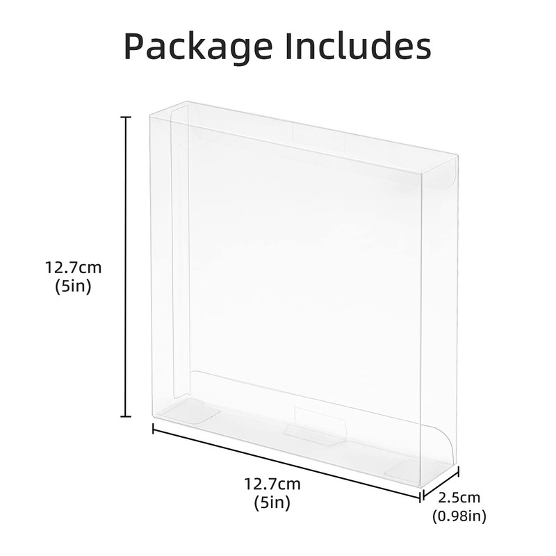 Mcbazel Pack of 10 Transparent Plastic Protective Cases for GameBoy/GameBoy