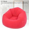 Inflatable Lounge Chair Flocking PVC Portable Folding Blow Up Sofa