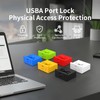 50PCS USB-A Port Blockers with 3 Keys-Removable Type-A Data Protection