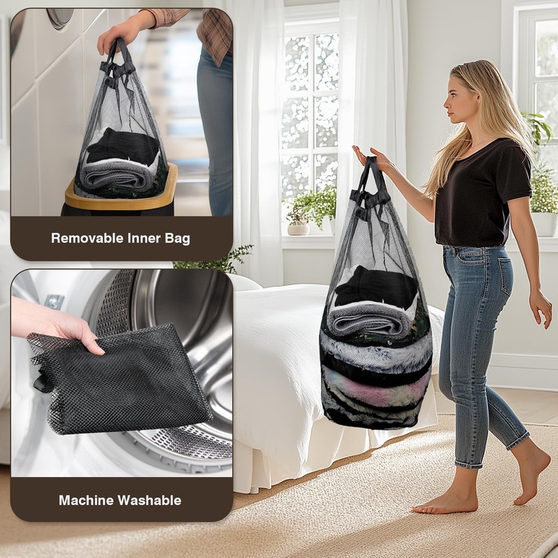 Bathola 75L Slim Laundry Hamper with Lid, Dirty Clothes Hampers