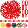 Glarks 21pcs 5M x 6mm Plastic Chain Barrier with S