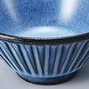 Hama Pottery Hasami Ware 391101 Rice Bowl, Blue Carved, Small,