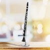 Lazmin Black Miniature Clarinet Model Mini Musical Instrument With Stand