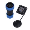 Waterproof Connector Square 4 Holes IP68 Aviation Power Socket 380V