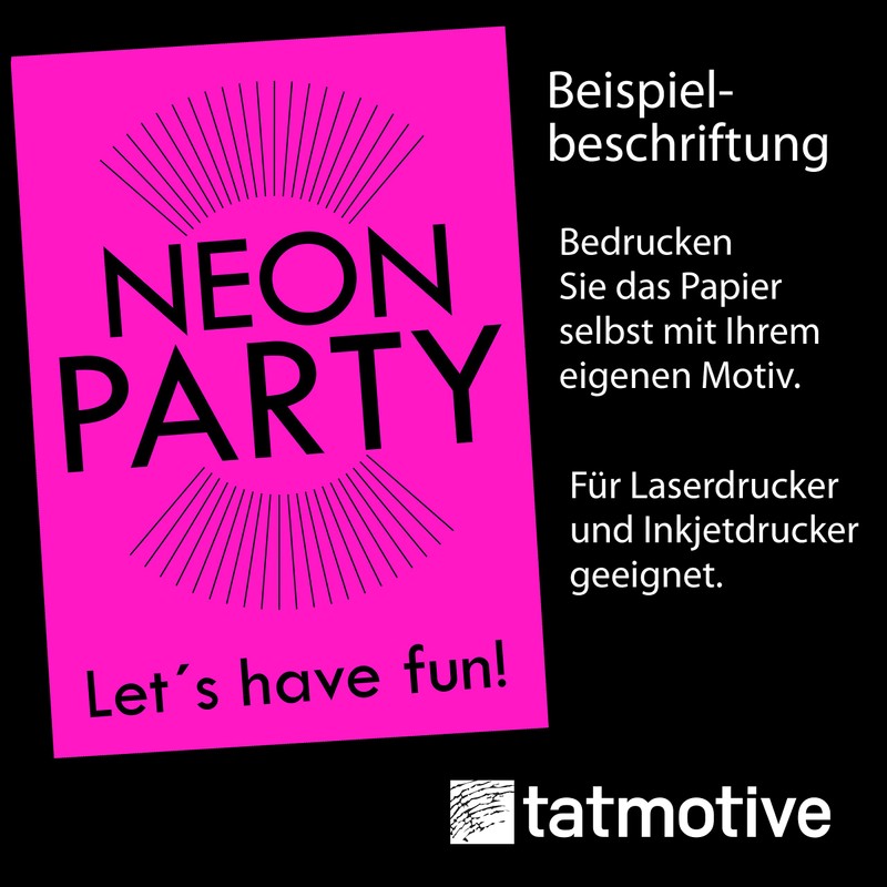 Neon Pink (100 pcs) Hot Light Emitting Paper Paper in