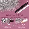 5000PCS 2mm Resin Rhinestones in Bulk (Silver), Bedazzling Flatback Crystals
