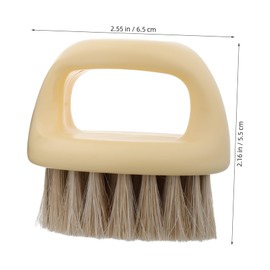 Baluue 2pcs Nail Art Brush Gentle Nail Scrubber for Professional Manicure Toes Cleaning Brush Deep Clean